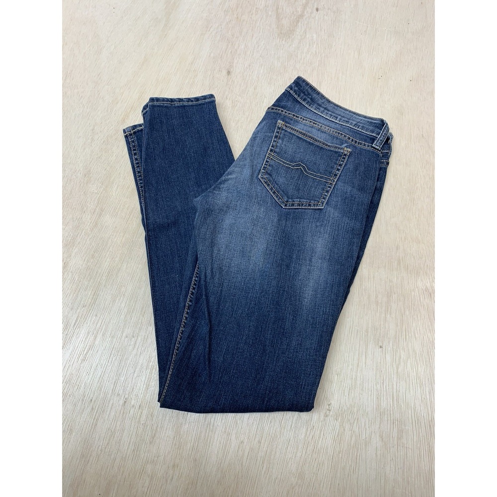Arizona Jeans Women's Co Skinny Ankle Denim Jeans 5 Blue Cotton Blend Mid Rise